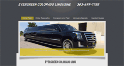 Desktop Screenshot of evergreencoloradolimousine.com